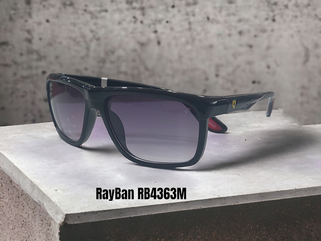 RAYBAN RB4363M  Rot-Schwarz