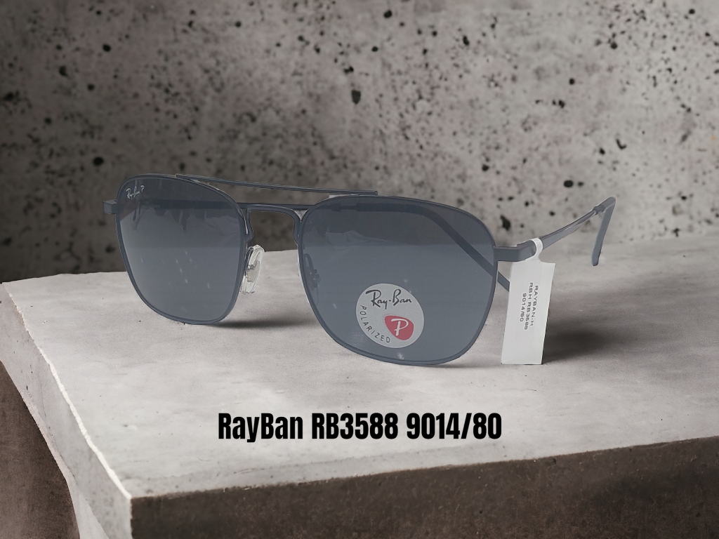 RAYBAN RB3588  9014/80 POLARIZED Schwarz